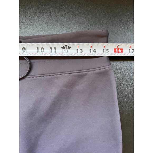 Columbia Fleece Lined Pants Womens Medium Gray Pull On Drawstring Wide Leg - Picture 7 of 13